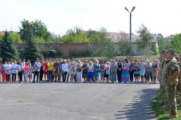 В Соледаре прошли торжества, приуроченные к Дню Государственного флага Украины