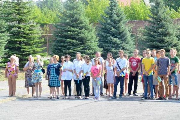 В Соледаре прошли торжества, приуроченные к Дню Государственного флага Украины