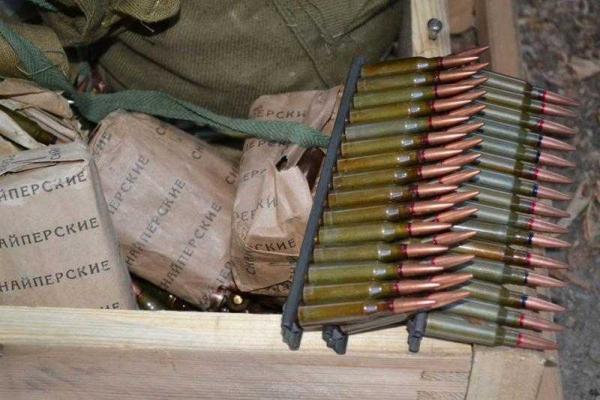 На Луганщине обнаружен большой схрон с боеприпасами российского производства