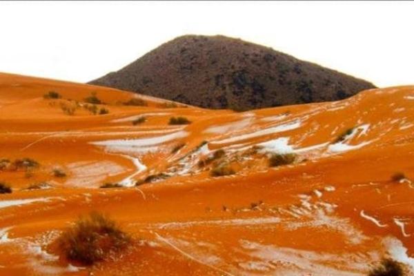 Сюрпризы природы: в Сахаре впервые за 37 лет выпал снег Сюрпризы природы: в Сахаре впервые за 37 лет выпал снег