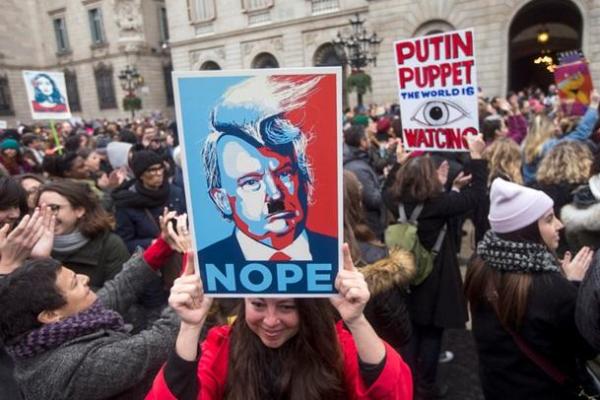 В 600 городах мира прошли женские марши протеста против Трампа