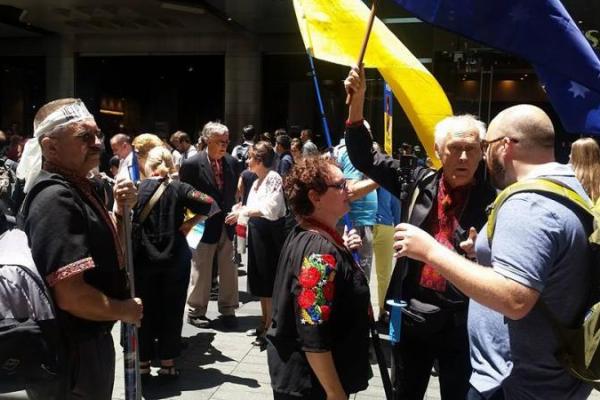 В австралийском Сиднее состоялась антипутинская акция