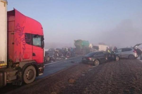 Масштабное ДТП в Польше: на трассе столкнулись 64 автомобиля