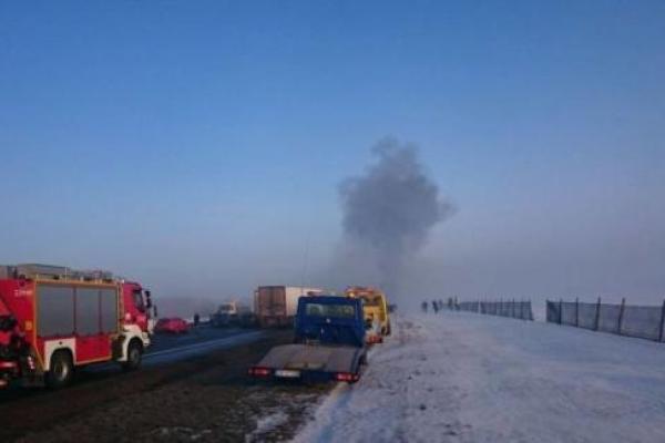 Масштабное ДТП в Польше: на трассе столкнулись 64 автомобиля
