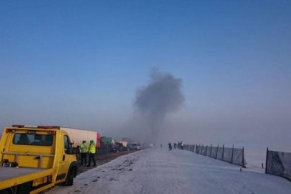 Масштабное ДТП в Польше: на трассе столкнулись 64 автомобиля