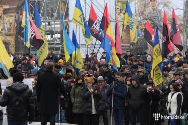 В Киеве состоялся марш памяти героев Небесной сотни и народное вече В Киеве состоялся марш памяти героев Небесной сотни и народное вече