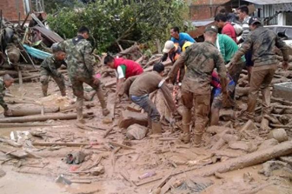 В Колумбии выросло число погибших в результате селевого потока