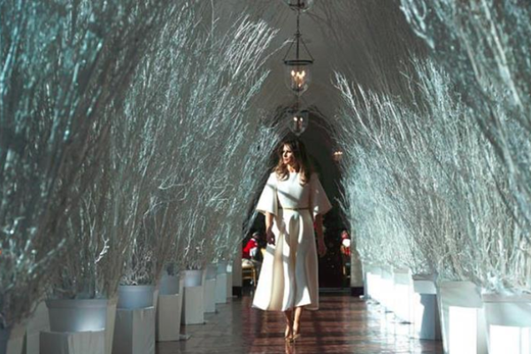 Первая леди США Мелания Трамп украсила Белый дом к Рождеству