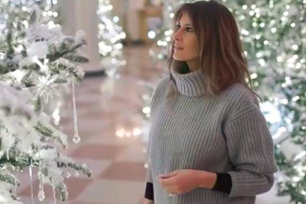 Первая леди США Мелания Трамп украсила Белый дом к Рождеству