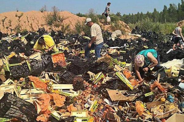 Как россияне уничтожали санкционную еду на полигонах 