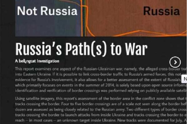 Российские войска беспрепятственно вторгаются на территорию Украины, - Bellingcat Российские войска беспрепятственно вторгаются на территорию Украины, - Bellingcat