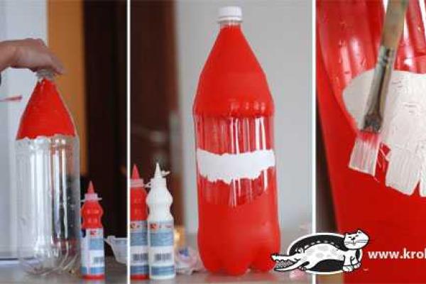 Дед Мороз из пластиковой бутылки