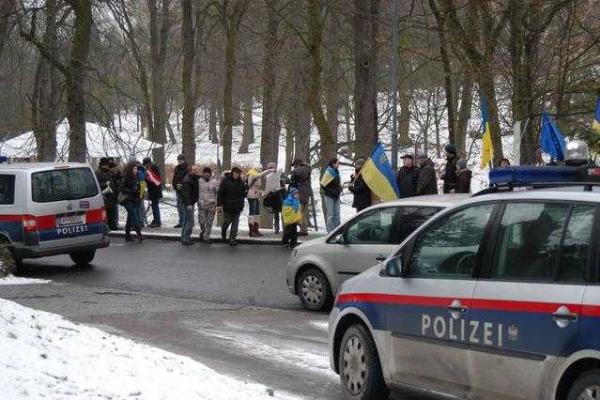 В Вене пикетировали имение семьи Азарова