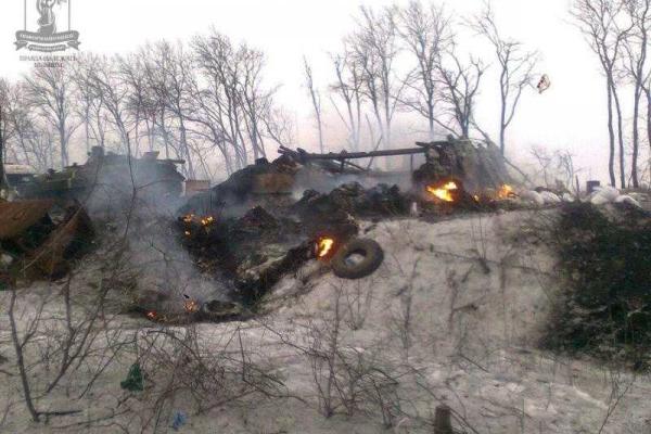 Разгром танковой группы российско-террористических войск под Дебальцево