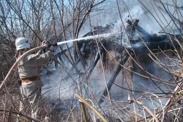 На Киевщине спасатели ликвидировали пожар частной постройки На Киевщине спасатели ликвидировали пожар частной постройки