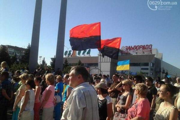 Итоги прошедшего в Мариуполе митинга против демилитаризации Широкино