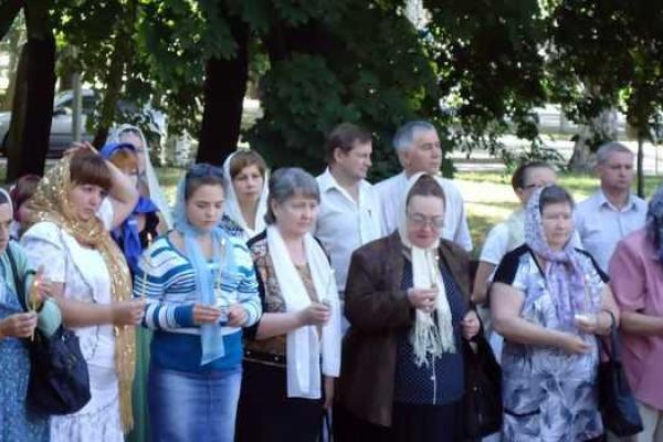 В Донецке состоялась панихида по погибшим шахтерам