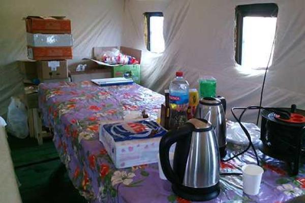 Как выглядят пункты обогрева, установленные на КПВВ Как выглядят пункты обогрева, установленные на КПВВ