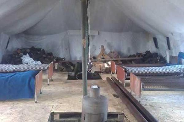 Как выглядят пункты обогрева, установленные на КПВВ Как выглядят пункты обогрева, установленные на КПВВ