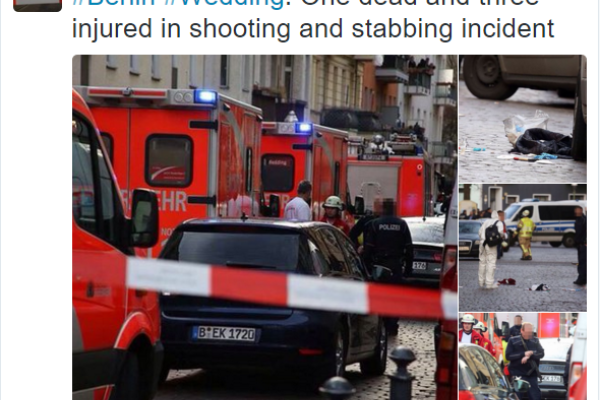 В Берлине неизвестные открыли стрельбу по прохожим: есть жертвы