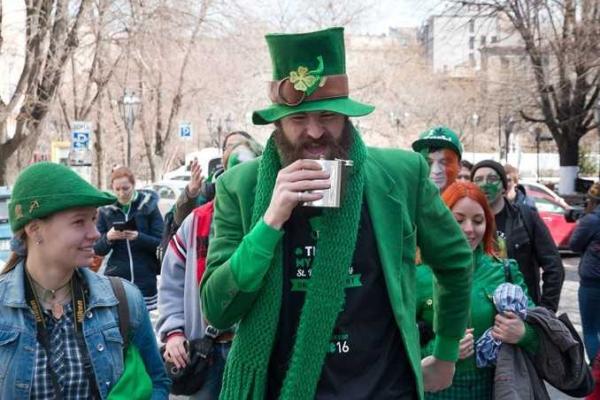 В Одессе полиция задержала пьяного лепрекона 