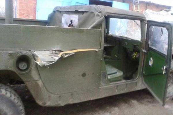 В МВД опубликовали фото последствий обстрела мобильной группы "Счастье"