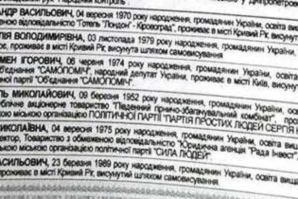 За пост мэра Кривого Рога поборются 15 кандидатов За пост мэра Кривого Рога поборются 15 кандидатов