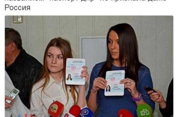 Соцсети высмеяли паспорт "ДНР"