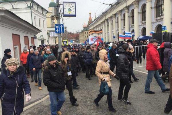 Кремль опозорился безлюдным митингом на Красной площади ко второй годовщине аннексии Крыма
