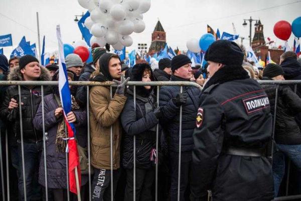 Кремль опозорился безлюдным митингом на Красной площади ко второй годовщине аннексии Крыма