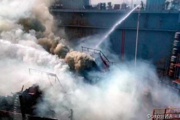 В России загорелась утилизируемая атомная подводная лодка