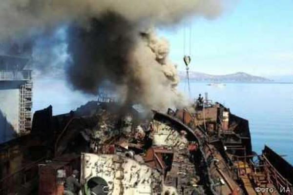 В России загорелась утилизируемая атомная подводная лодка