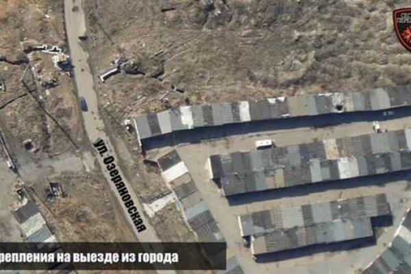 В Горловке с беспилотника засняли расположение боевиков и составы с углем