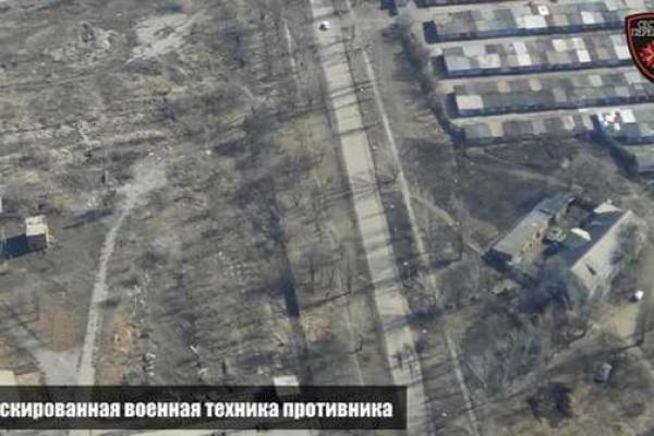 В Горловке с беспилотника засняли расположение боевиков и составы с углем