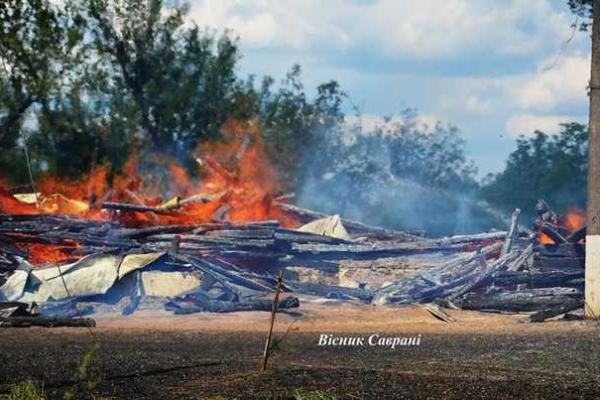 На Одесчине за полчаса дотла сгорела церковь На Одесчине за полчаса дотла сгорела церковь