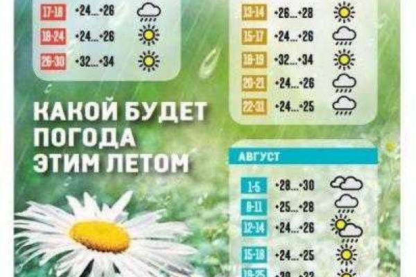 Какой будет погода летом 2016 года: инфографика
