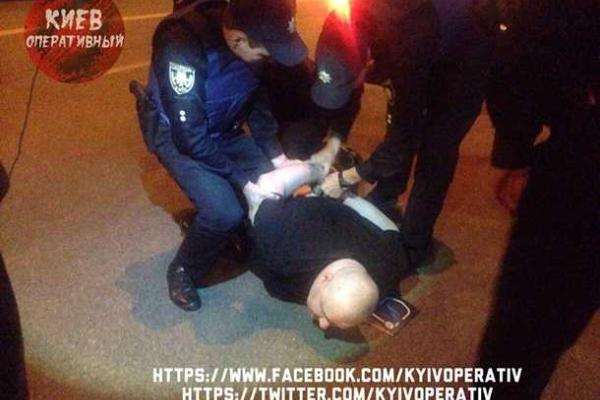 В Киеве с погоней задержали пьяного бывшего гаишника