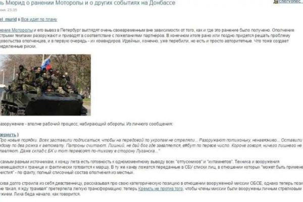 В России раскрыли истинную причину ранения боевика "Моторолы"