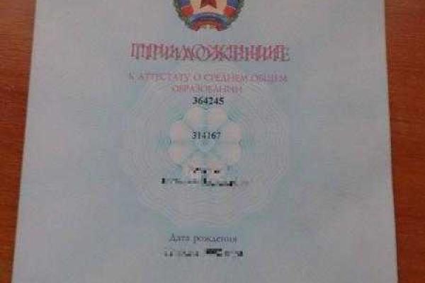 Пользователи Сети заметили ошибки в школьных аттестатах "ЛНР" Пользователи Сети заметили ошибки в школьных аттестатах "ЛНР"