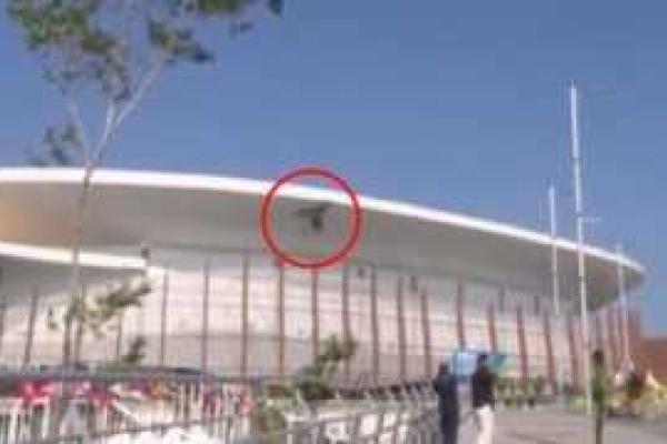 Рио-2016: Тяжелейшая телекамера рухнула на зрителей, травмированы 2 человека