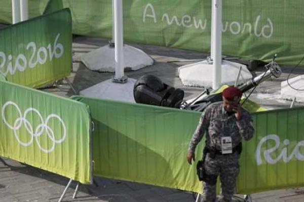 Рио-2016: Тяжелейшая телекамера рухнула на зрителей, травмированы 2 человека