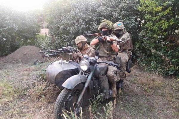Украинские бойцы в зоне АТО получили боевой мотоцикл