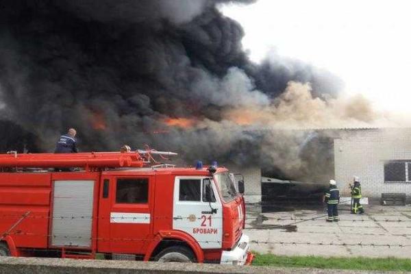 Пожар в Киевской области: в небо поднялся огромный столб черного дыма