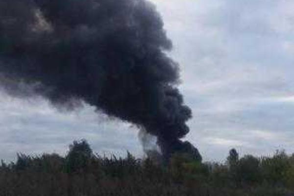 Пожар в Киевской области: в небо поднялся огромный столб черного дыма