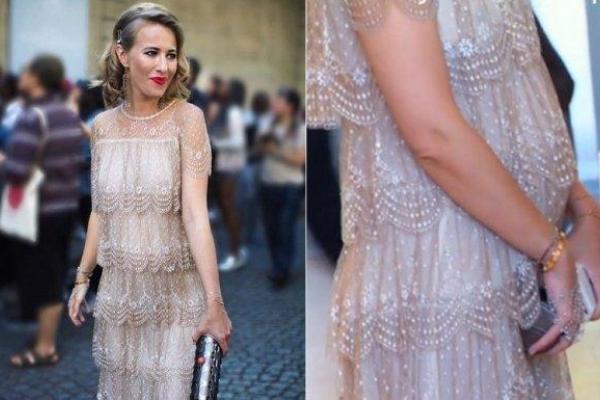 В Сети опубликовали лучшие наряды телеведущей Ксении Собчак за время беременности