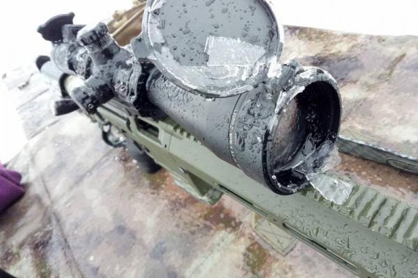 Журналист показал «ледяную» винтовку бойцов АТО, которая работает в экстремальных условиях