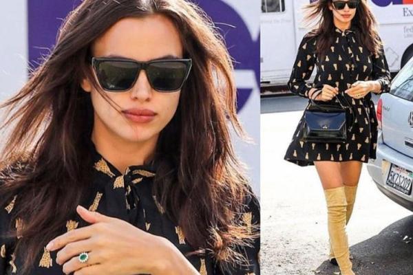 Беременная супермодель Ирина Шейк показала обручальное кольцо