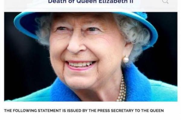В Великобритании объявили о смерти Елизаветы II