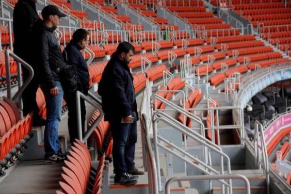 ​Пушилин с боевиками сыграл в футбол на отжатом стадионе "Донбасс Арена"