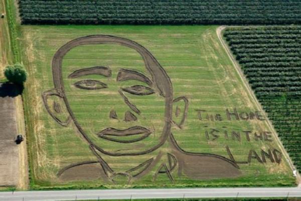 Итальянский фермер «увековечил» Путина на своем поле